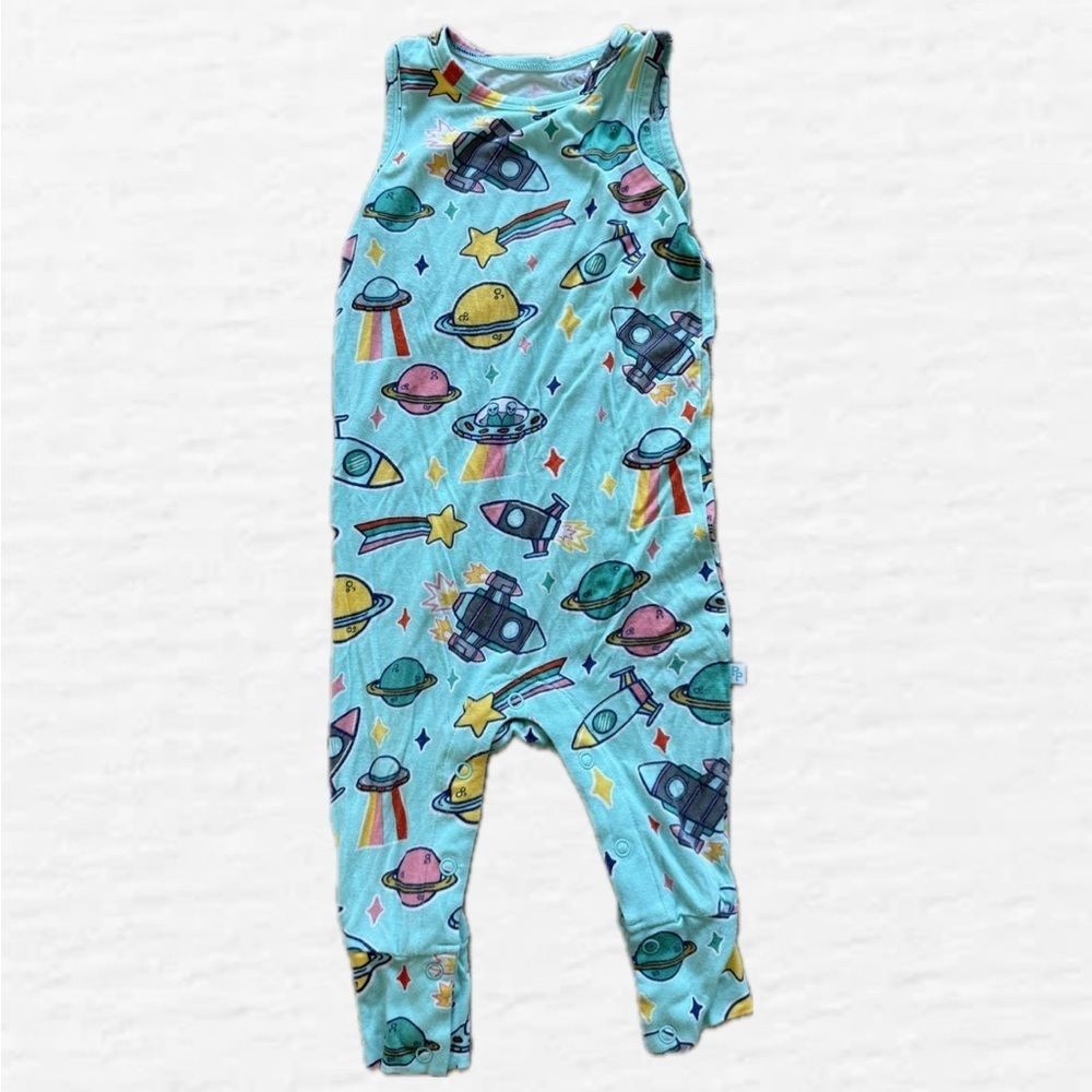 Posh Peanut UFO Space Racerback Romper